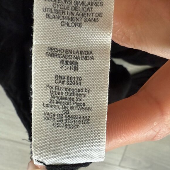 Free People Flora Embroidered Floral Midi Dress Black - Picture 10 of 14